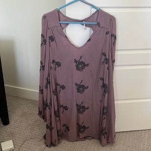 Free People Mini Embroidered Dress in Medium